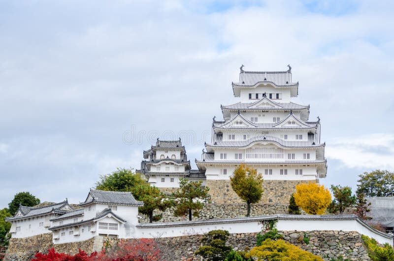 Castillo de Himeji en Japón imágenes de archivo libres de regalías Castillo de Himeji en Japón imágenes de archivo libres de regalías