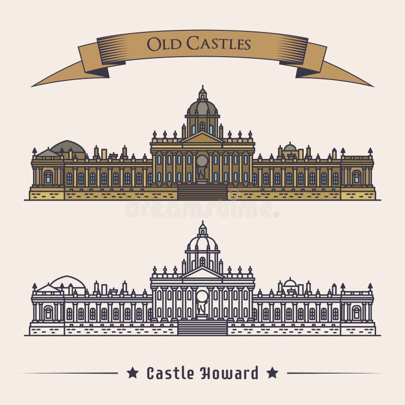 Castillo Viejo En Inglaterra Stock de ilustración - Ilustración de