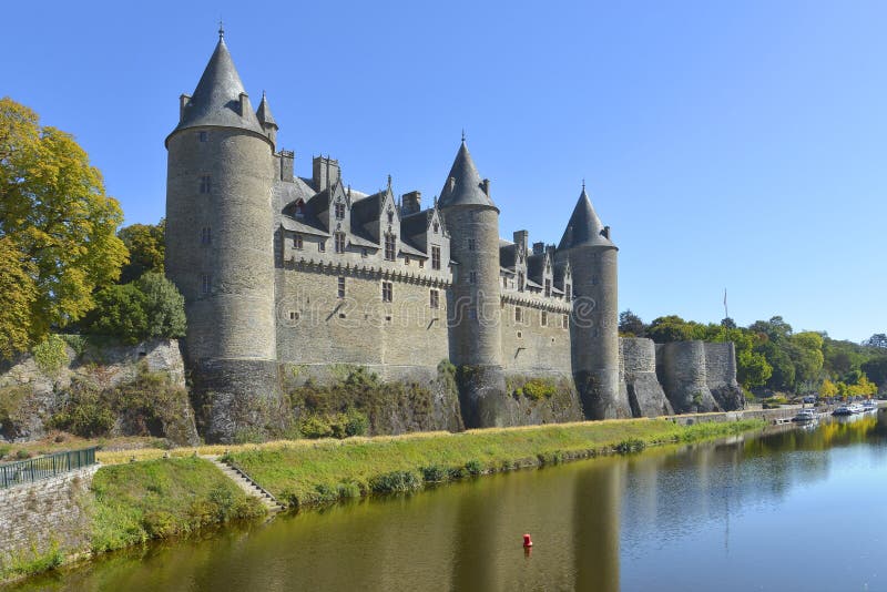 Castillo de Josselin en Francia fotos de archivo libres de regalías Castillo de Josselin en Francia fotos de archivo libres de regalías