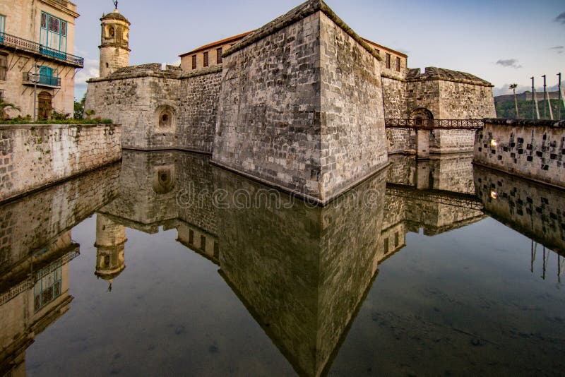 Castillo de la Real Fuerza à La Havane, Cuba image libre de droits Castillo de la Real Fuerza à La Havane, Cuba image libre de droits