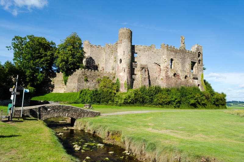 Castillo de Laugharne en Carmarthenshire - País de Gales, Reino Unido