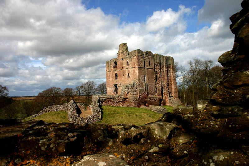 Castillo de Norham imagen de archivo Castillo de Norham imagen de archivo