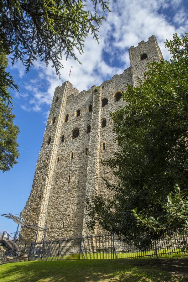 Castillo de Rochester en Kent, Reino Unido fotos de archivo libres de regalías Castillo de Rochester en Kent, Reino Unido fotos de archivo libres de regalías