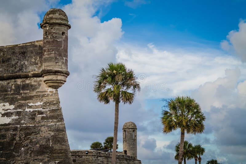 Castillo De San Marcos St Augustine Florida royaltyfri bild Castillo De San Marcos St Augustine Florida royaltyfri bild