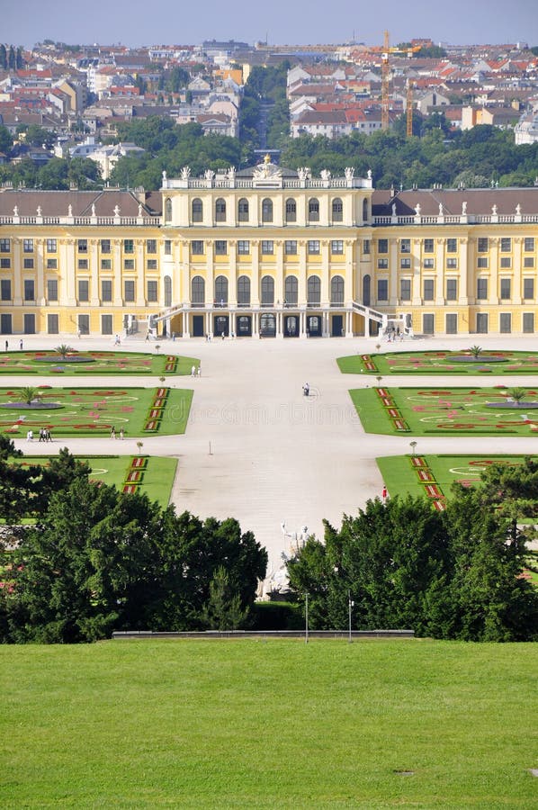 Castillo de Schoenbrunn, Viena fotos de archivo Castillo de Schoenbrunn, Viena fotos de archivo