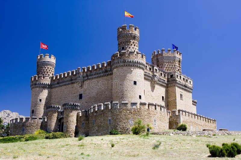 Castillo español medieval foto de archivo libre de regalías Castillo español medieval foto de archivo libre de regalías