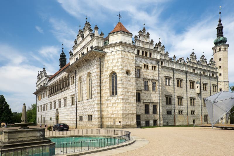 Castillo Litomysl, República Checa del renacimiento imagen de archivo Castillo Litomysl, República Checa del renacimiento imagen de archivo
