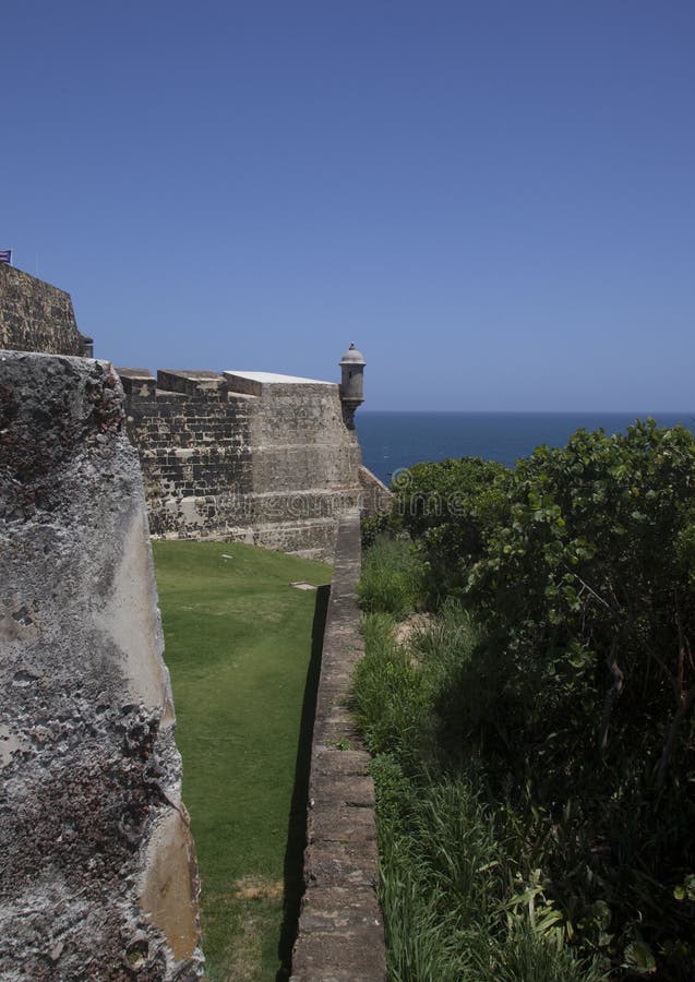 Castillo San Felipe del Moro San Juan Puerto Rico fotografia stock libera da diritti Castillo San Felipe del Moro San Juan Puerto Rico fotografia stock libera da diritti