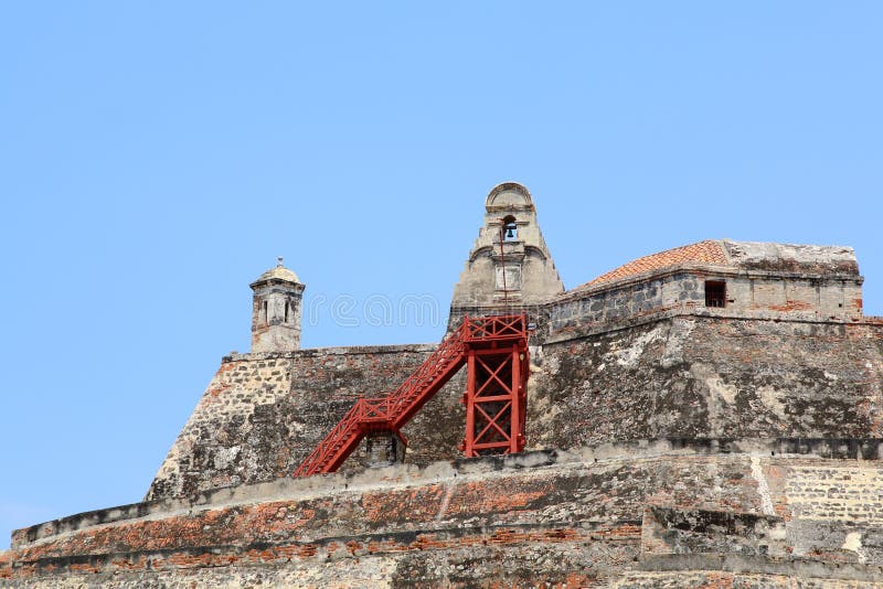 Castillo San Felipe forteca w Cartagena, Kolumbia zdjęcia royalty free Castillo San Felipe forteca w Cartagena, Kolumbia zdjęcia royalty free