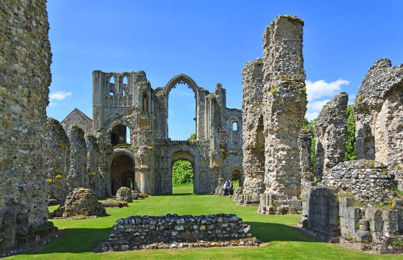 The remains of Castle Acre Priory Norfolk