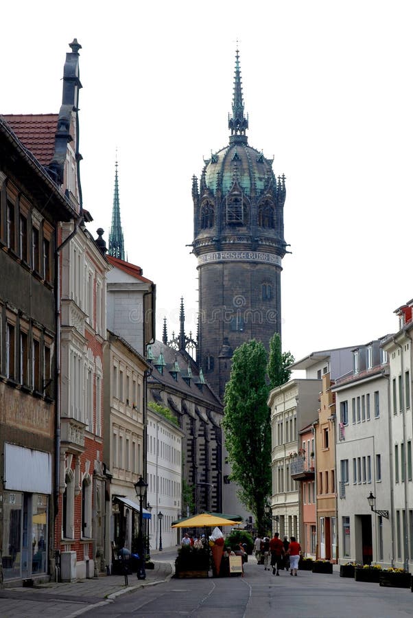Castle Church of Wittenberg Germany Editorial Stock Photo Image of
