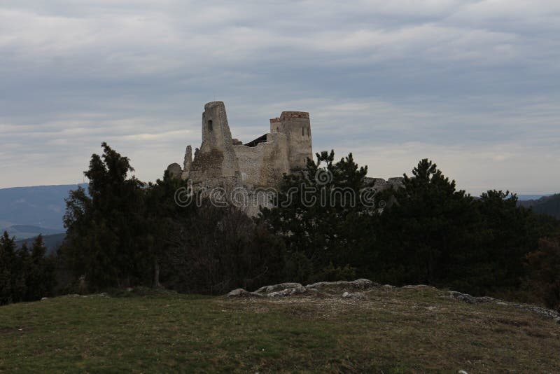 Castle of Countess Elisabeth Báthory, ÄŒachtice stock image Castle of Countess Elisabeth Báthory, ÄŒachtice stock image