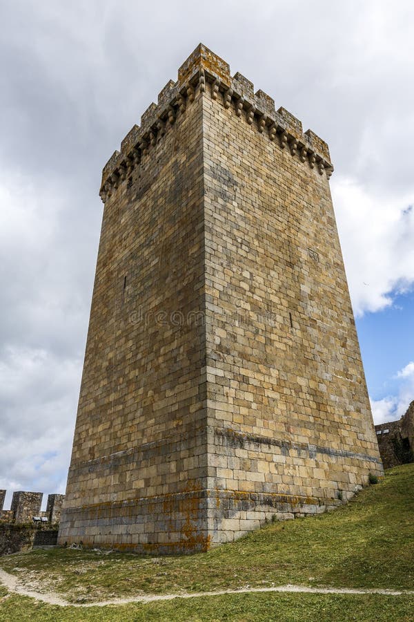 Terra de lemos (Ribeira Sacra): Castle of the Counts of lemos in the town of Monforte de Lemos, keep. Spain. Terra de lemos (Ribeira Sacra): Castle of the Counts of lemos in the town of Monforte de Lemos, keep. Spain