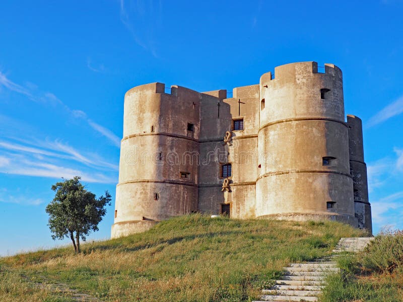 The castle of Evoramonte in the Alentejo region of Portugal