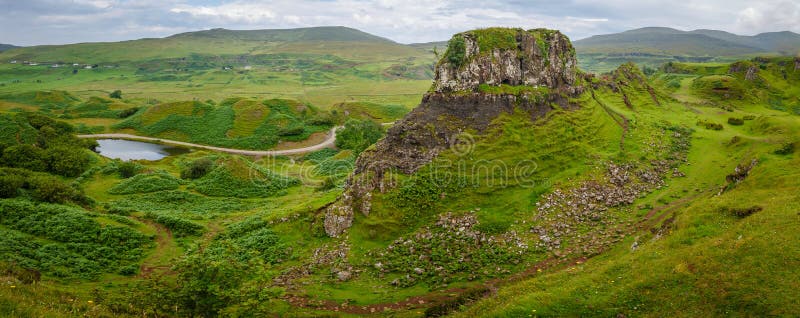 Castle Ewen - Fairy Glen Hills Formation with Circular, Spiral Like ...