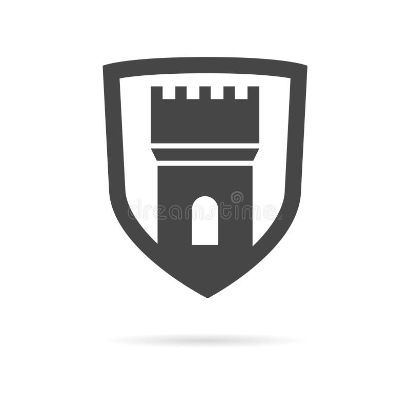 Castle, fortress vector icon vector illustration.