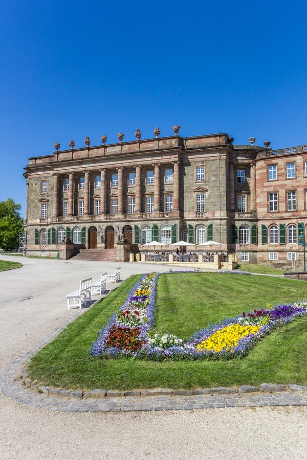 Castle and garden in the Bergpark of Kassel