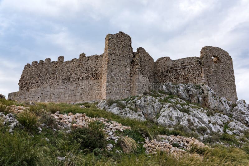 Castle in Greece stock photo. Image of historical, architectural ...