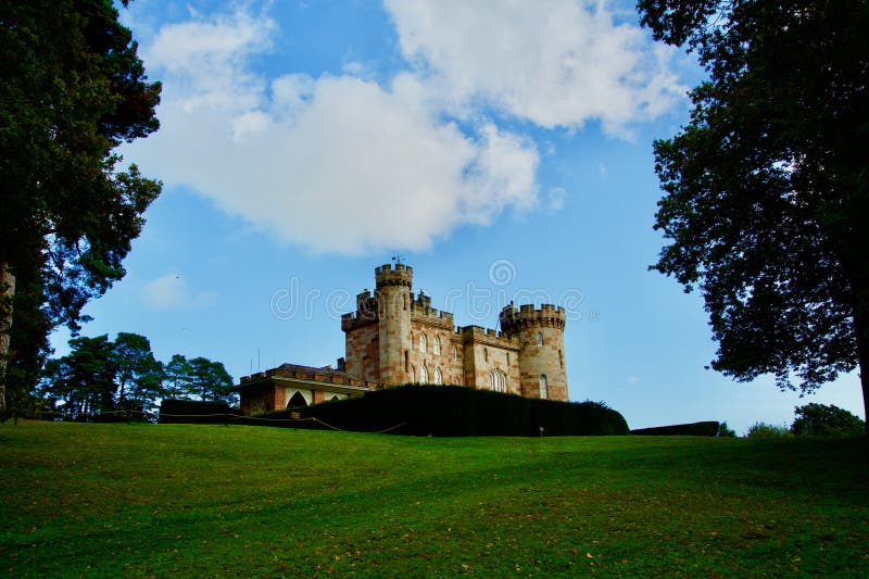 Castle on the Hill stock image. Image of cholmondeley 275385773