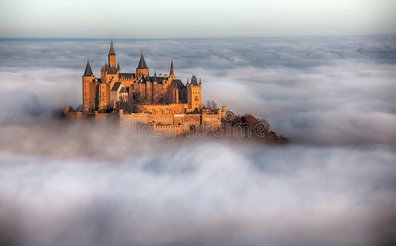 Castle Hohenzollern over the Clouds