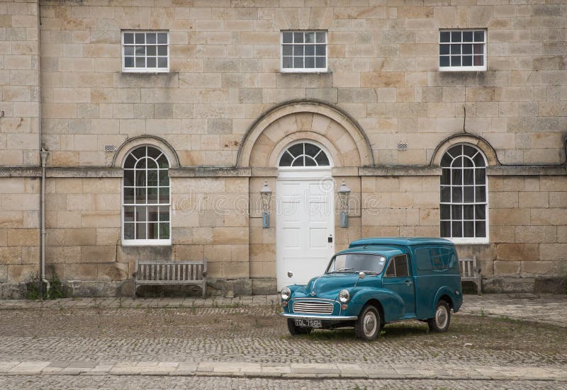 Castle Howard Entrance and Courtyard with Morris Minor Panel Van