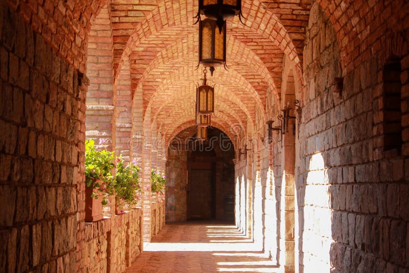 Castle Interior nella Vineyard di Napa Valley, California, Stati Uniti fotografie stock Castle Interior nella Vineyard di Napa Valley, California, Stati Uniti fotografie stock
