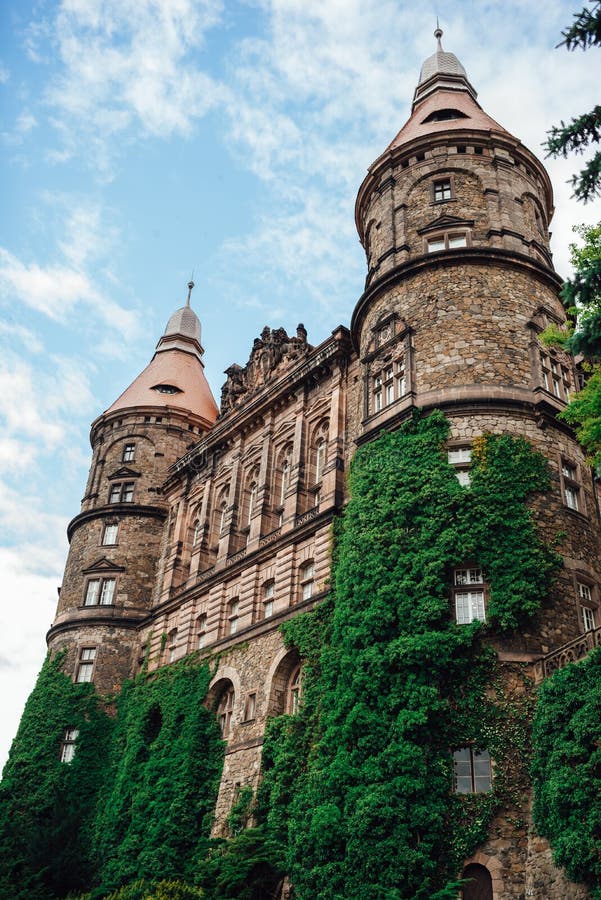Castle ksiaz in Swiebodzice Poland stock photography Castle ksiaz in Swiebodzice Poland stock photography