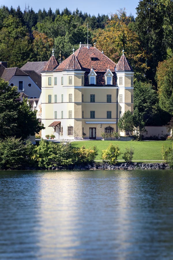 Castle on lake Starnberg stock photo. Image of european 51541126