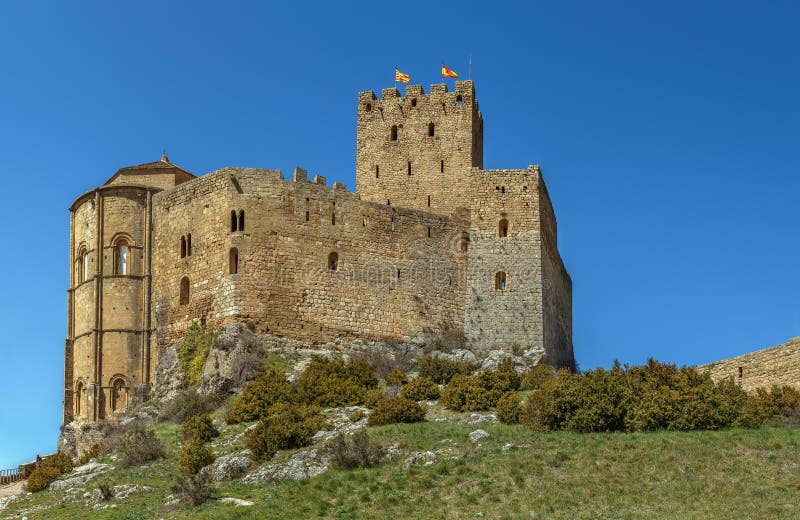 Castle of Loarre, Aragon, Spain Stock Photo - Image of bastion, europe
