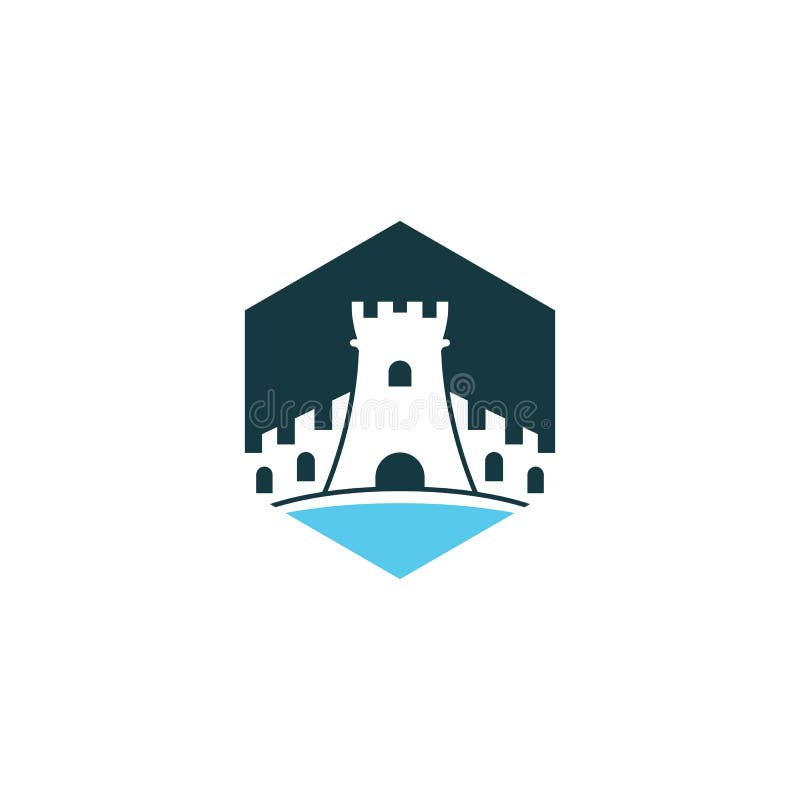 Castle Logo Template Vector Icon Stock Vector - Illustration of ...