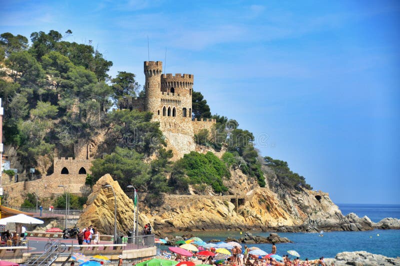 Castle Loret De Mar Stock Photos - Free & Royalty-Free Stock Photos ...