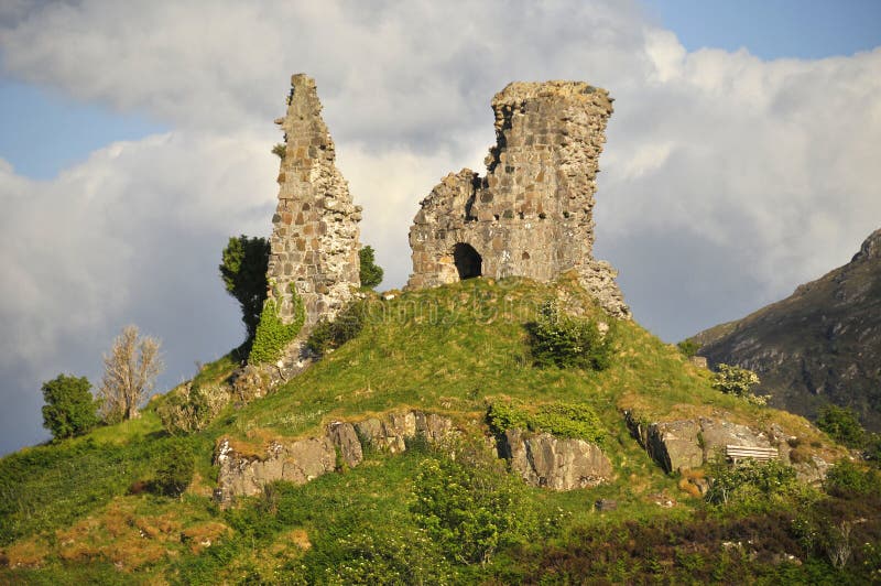 Castello,, un'isola da, Scozia .