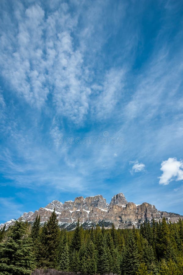 Castle Mountain stock image