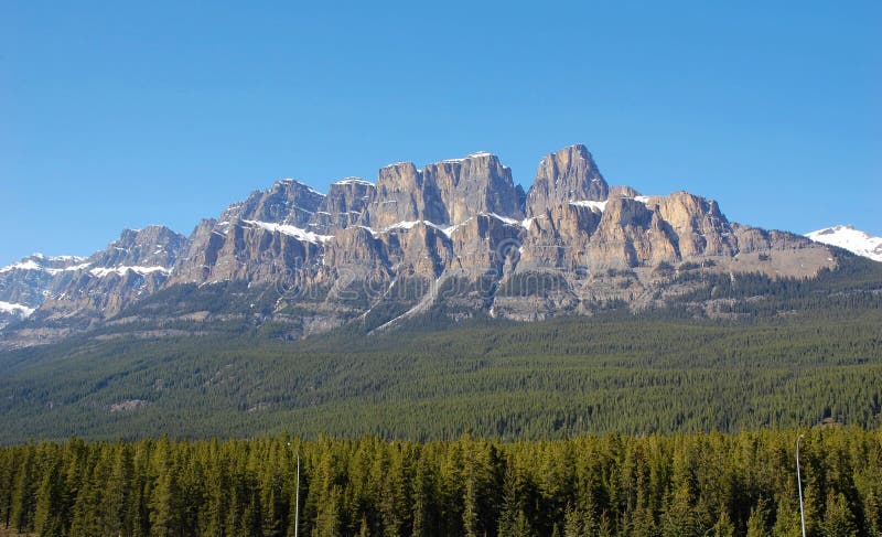 Castle Mountain royalty free stock image