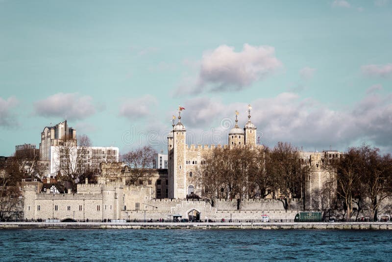 Castle near London Tower Bridge, England