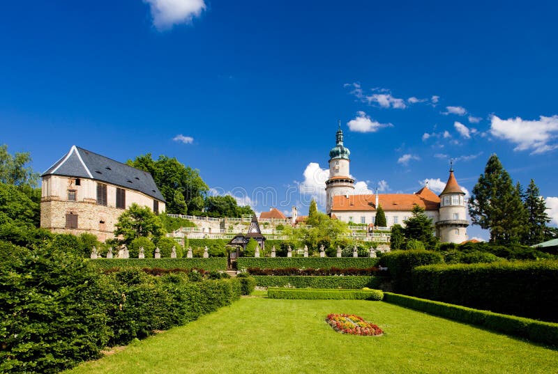 Castle of Nove Mesto nad Metuji with garden, Czech Republic