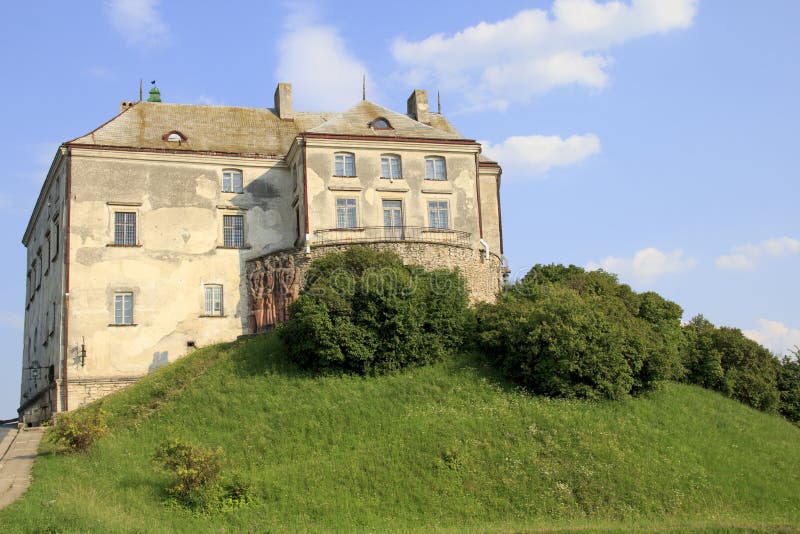 The castle of Olesk stock photo. Image of buildings, architectural