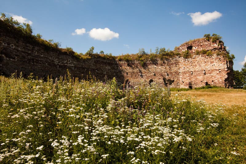 Castle ruins in Buchach, Ternopil oblast, Ukraine