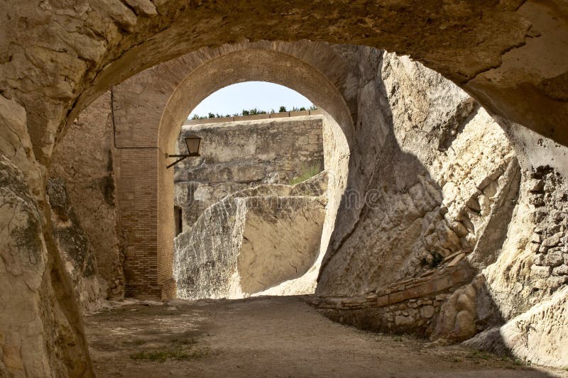 Castle Santa Cruz stock photo. Image of monument, fortress 99866788