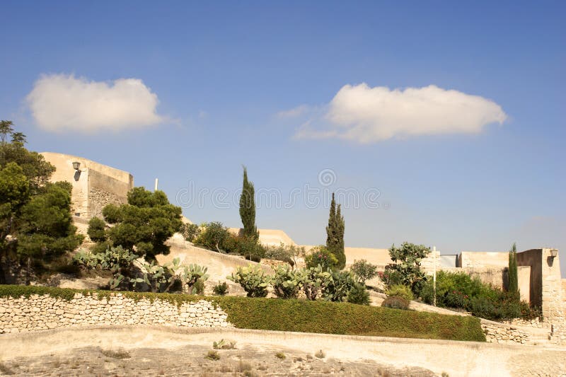 Castle Santa Cruz stock photo. Image of monument, fortress 99866788