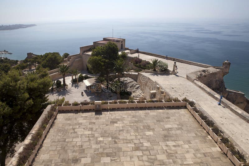 Castle Santa Cruz stock photo. Image of monument, fortress 99866788