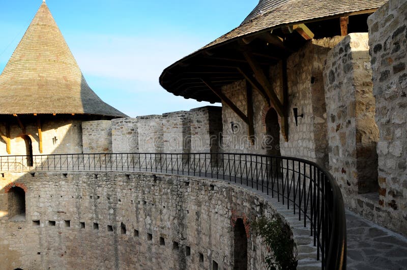 Castle in Soroca, Medieval Fortress. Architectural details of medieval fort in Soroca, Republic of Moldova stock photo Castle in Soroca, Medieval Fortress. Architectural details of medieval fort in Soroca, Republic of Moldova stock photo
