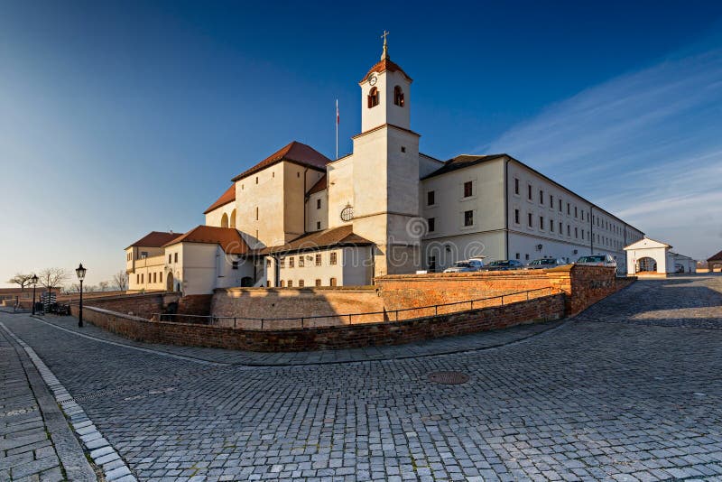 Castle spilberk brno czech republic royalty-vrije stock fotografie