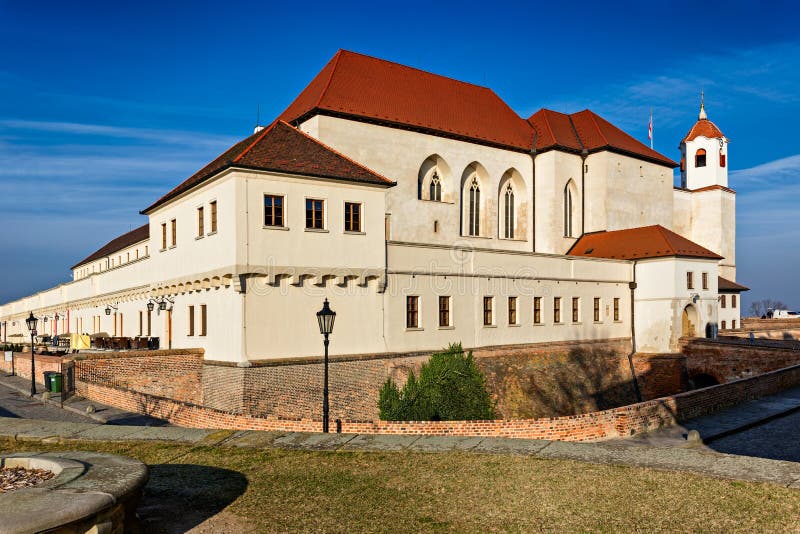 Castle spilberk brno czech republic stock afbeelding