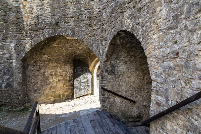 Castle in Stara Lubovna inside. Slovakia.