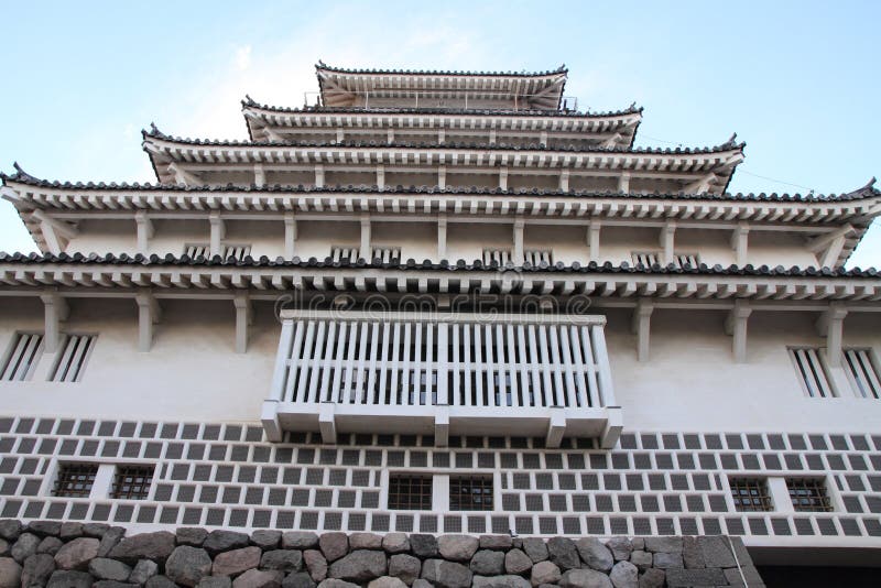 Castle tower of Shimabara castle in Nagasaki