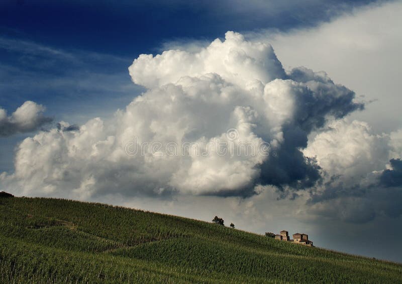 Castle under the clouds