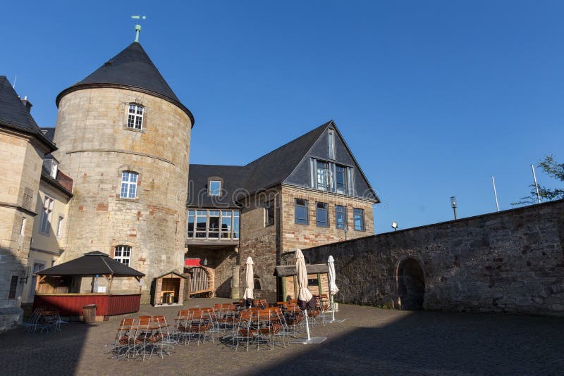 Castle waldeck germany stock image. Image of trees, hessen 55164061