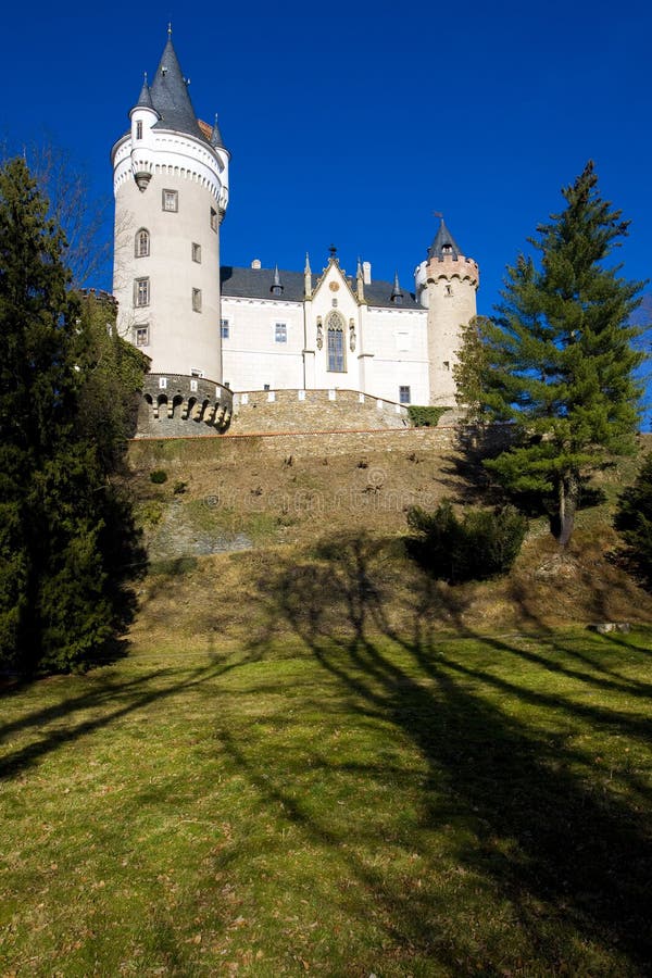 Castle Zleby, República Checa imágenes de archivo libres de regalías Castle Zleby, República Checa imágenes de archivo libres de regalías