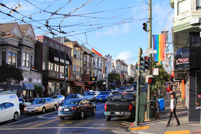 Castro District in San Francisco Editorial Photo - Image of street ...